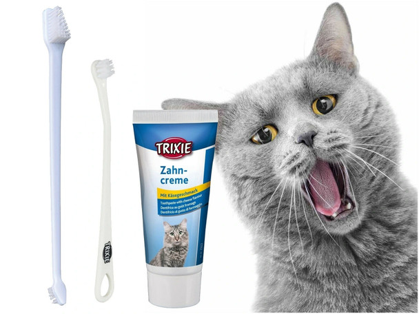 Trixie Dental Hygiene Set, Cats