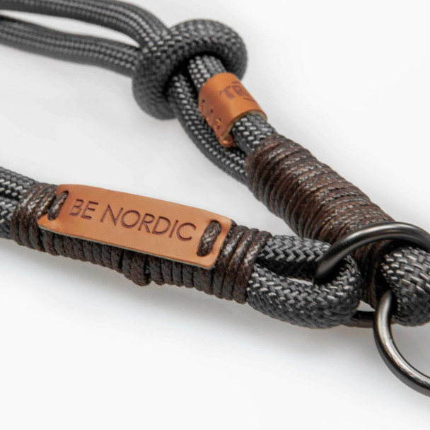 Trixie Be Nordic Choke, S-M: 40 cm/Ø 8 Mm, Dark Grey/Brown, Small/Medium, 0.06 kg