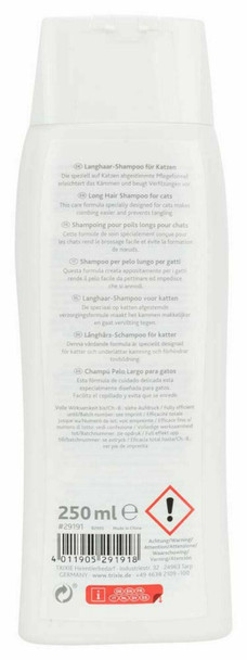 Trixie Cat Shampoo for Long Hair,250 ml (Pack of 1)