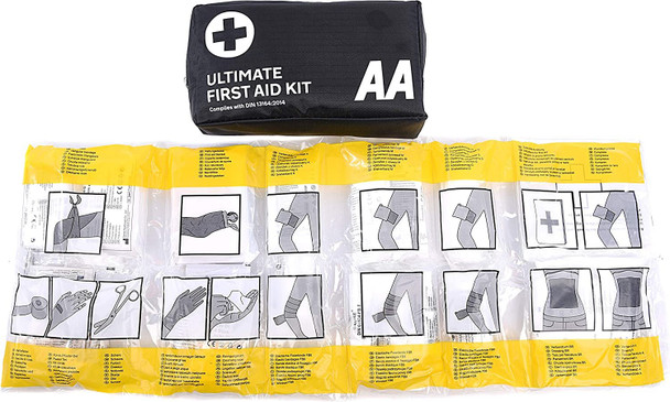 AA Ultimate First Aid Kit - AA0903 - A Family Essential For Car Home Holidays Travel Camping Caravans Office