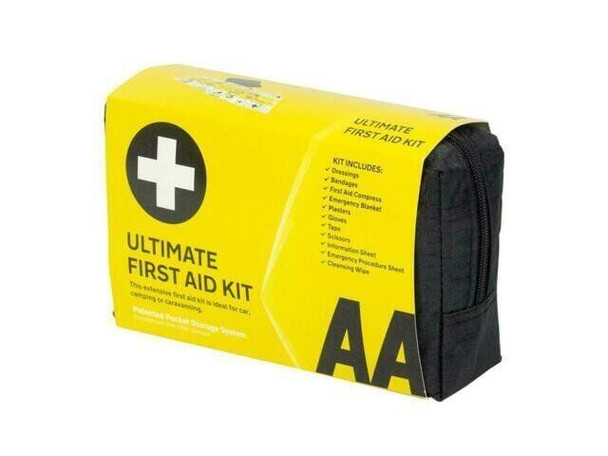 AA Ultimate First Aid Kit - AA0903 - A Family Essential For Car Home Holidays Travel Camping Caravans Office