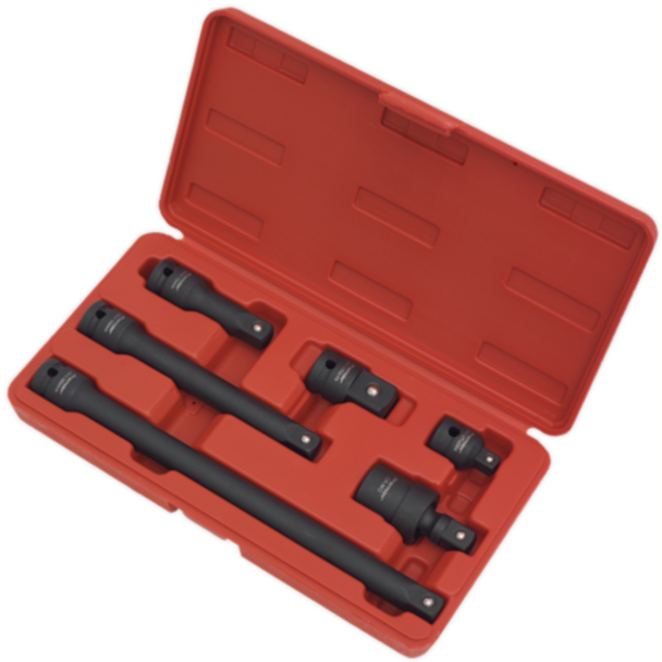 Sealey 1/2"Sq Drive Impact Adaptor/Extension Bar Set, For Daily Professional Use