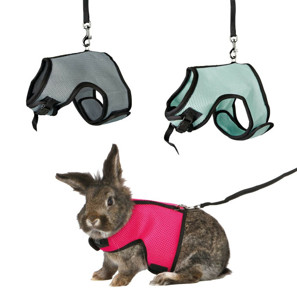 Trixie 61513 Harness for Small Animals for Rabbits Nylon 14 - 19 cm / 25 - 32 cm (Assorted Colors)