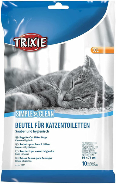 Trixie Litter Tray Bags XL up to 56 × 71 cm 10 x 6 Packs - 60 Bags - Bulk Buy