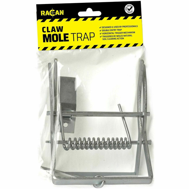 4 x Racan Mole Claw Trap Double Entry Easy Humane Fast Kill Use by Professionals