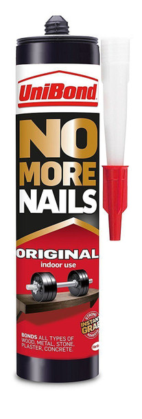 5 x UniBond No More Nails Original Cartridge Adhesive for Carpet 365 g