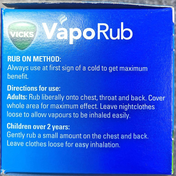 Vicks VapoRub Cold Remedy for Cough and Blocked Nose Jar, 50g