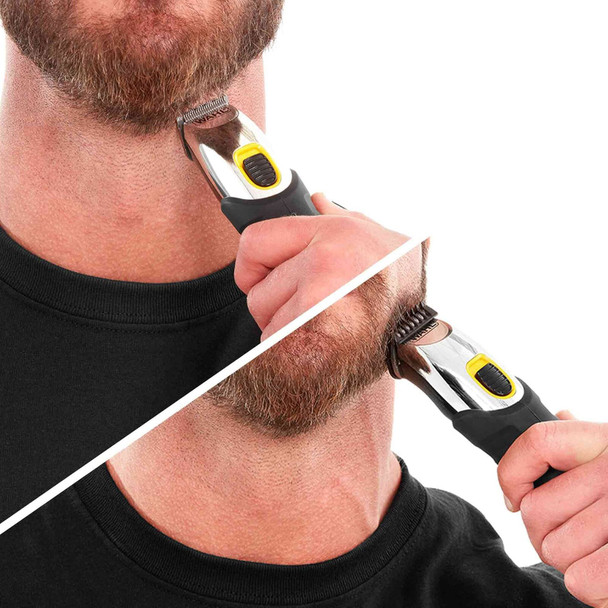 Wahl Extreme Grip Beard and Stubble Trimmer, Men's Beard Trimmer, Beard Trimmers for Men, Stubble Trimmer, Cordless Trimmers, Male Grooming Set, Beard Care for Men, Precision Cutting Blades