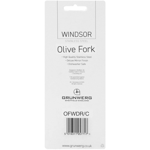 Grunwerg OFWDR/C Olive Fork, Stainless Steel