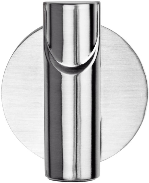 Wenko Solo Stainless Steel Wall Hook, Stainless-Steel, Matt Silver, 2.7 x 5 x 6 cm