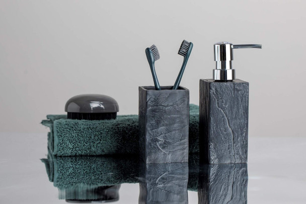 Wenko Slate Bathroom Tumbler – Charcoal Grey
