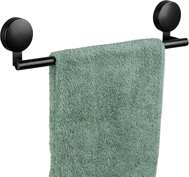 Static-Loc® Plus Bath Towel Rail Pavia Black 40 cm Length