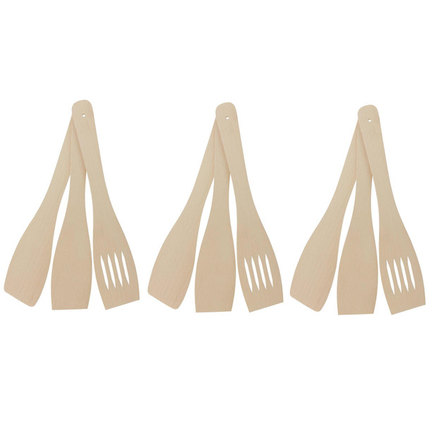 Tala Wooden Spatulas Essential Kitchen Utensil, For Cooking & Baking - Set Of 3