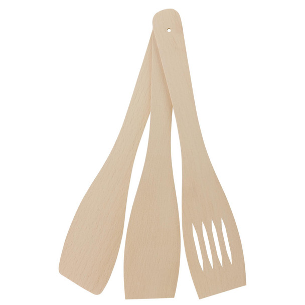 Tala Wooden Spatulas Essential Kitchen Utensil, For Cooking & Baking - Set Of 3