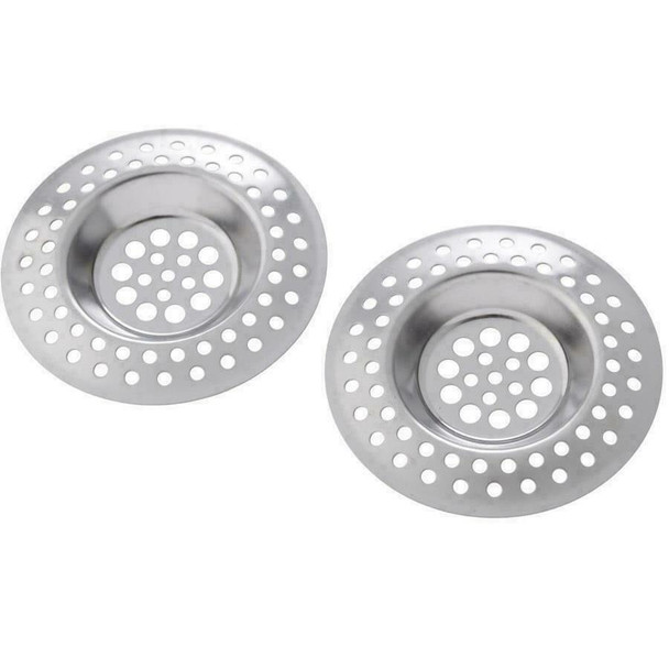 Wenko 4930302100 Sink Strainer Set of 2 7 cm Stainless Steel