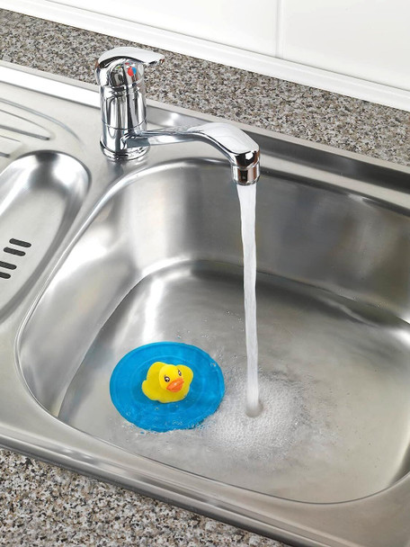 Wenko Sink/Drain Stop Multi-Colour Silicone Duck 11 x 4 cm