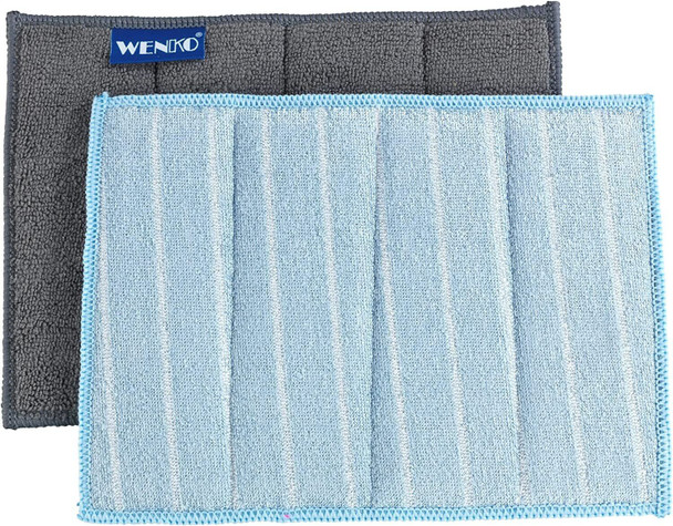 Wenko Microfibre household Cleaning Sponge Miko 2 Pack, 17 x 23 cm