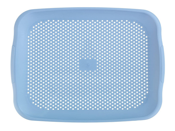 Wenko Sink Strainer Shari Colander and Cutting Board, Polypropylene, Blue, (B x H x T) 36,5 x 3 x 27 cm