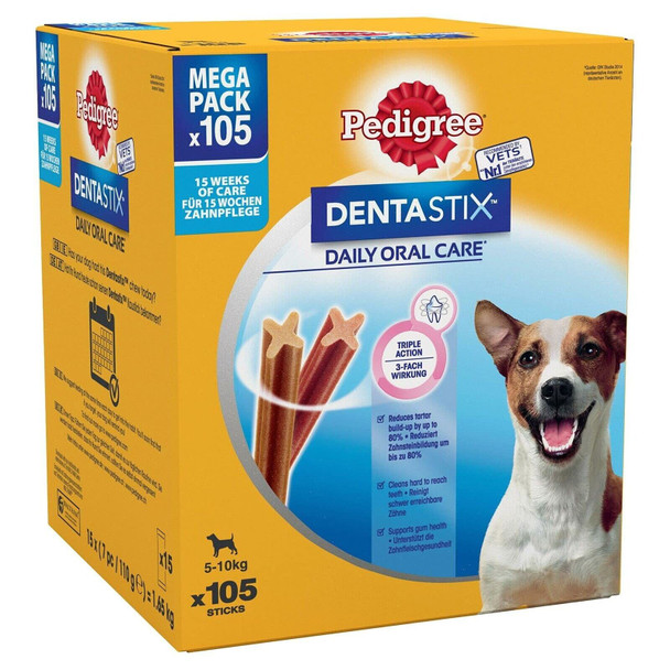 Mars Pedigree Dentastix Daily Oral Care Dental Chews Small Breed (105 Sticks)