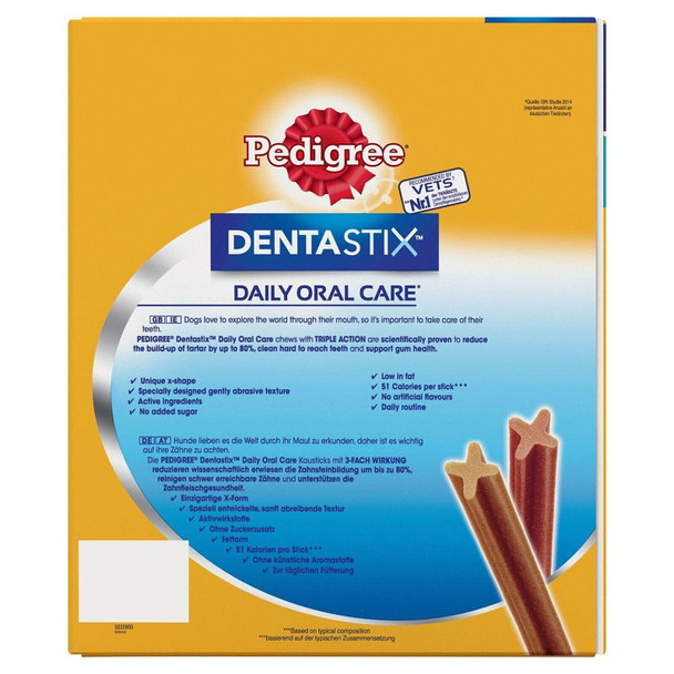 Mars Pedigree Dentastix Daily Oral Care Dental Chews Small Breed (105 Sticks)