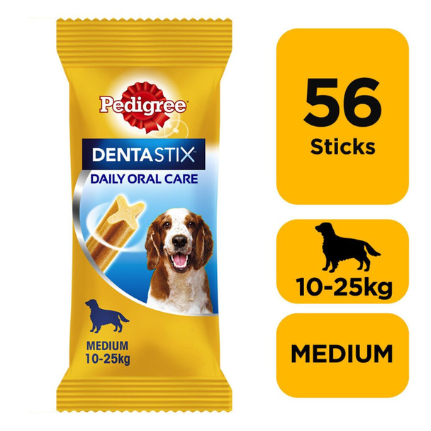 Pedigree Dentastix Daily Oral Care Medium Dog 56 Sticks, 1.44kg