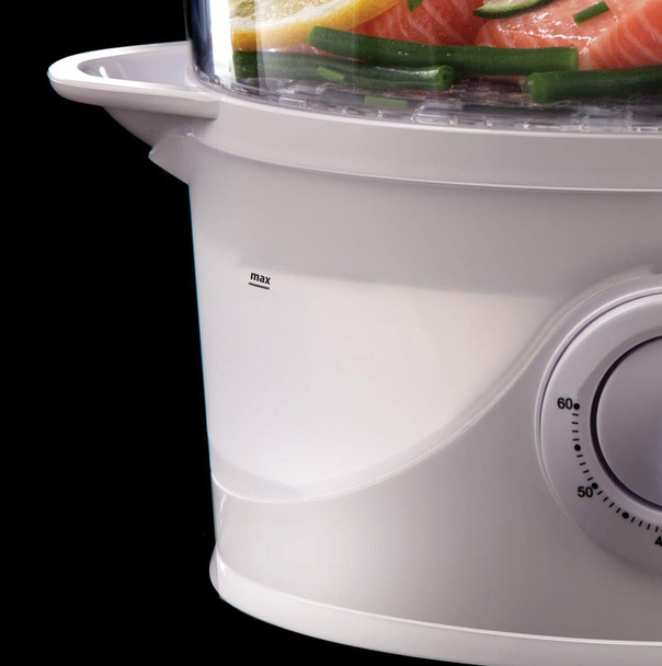 Russell Hobbs 21140 3-Tier Food Steamer, 800 W, 9 Litre, White