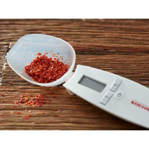 Soehnle Cooking Star Digital Kitchen Scale With 0.1 G Graduation And 500 g Load Capacity, Spoon Scale For The Smallest Quantities, Precision Scale For Spices