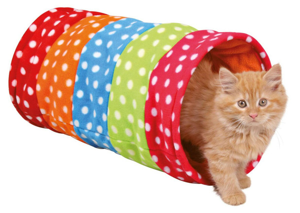 Trixie Playing tunnel, fleece, ø 25 × 50 cm, colourful