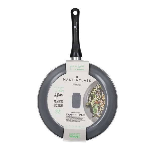 MasterClass Can-to-Pan Ceramic Eco Non-Stick Frying Pan, Recycled Aluminium