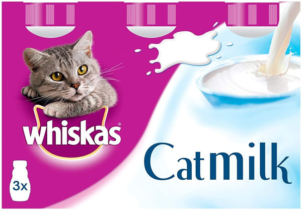 Whiskas Milk Cat Treats for Kitten, 3 Packs (3x200ml)