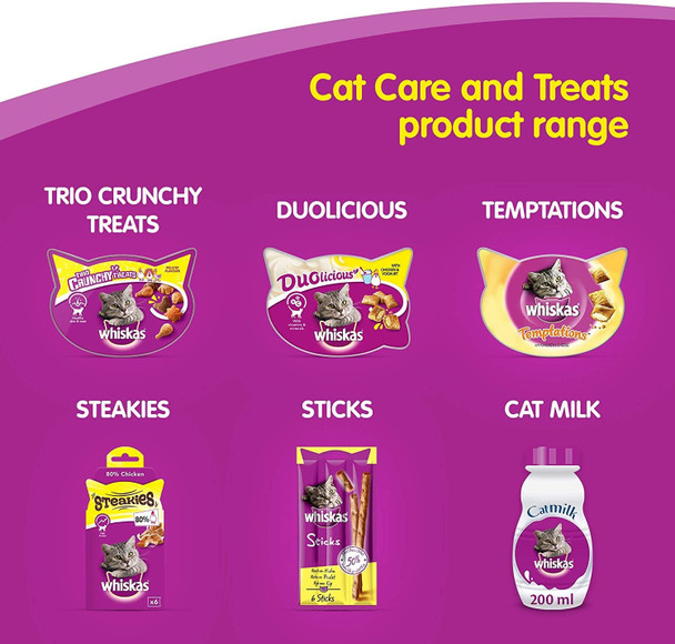 Whiskas Milk Cat Treats for Kitten, 3 Packs (3x200ml)