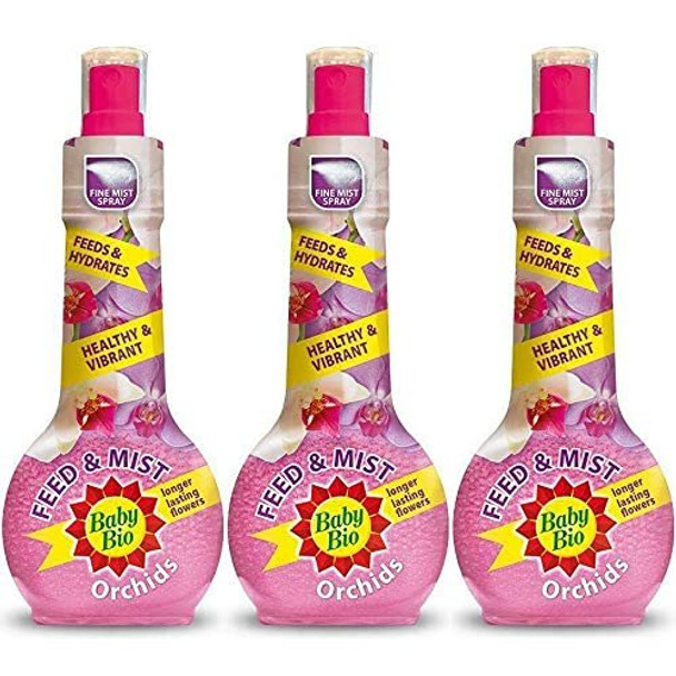 3 x Baby Bio Orchid Food Feed Fertilizer 175Ml