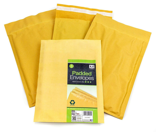 Anker International Stationary 180 x 265 mm Padded Envelope - Brown (Pack of 4)