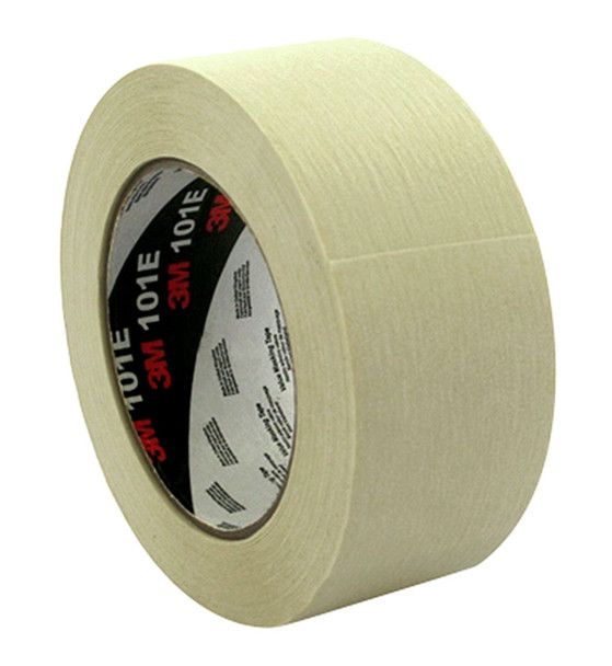 3M 101E Value Masking Tape, 18 mm x 50 m, Beige, Pack of 12