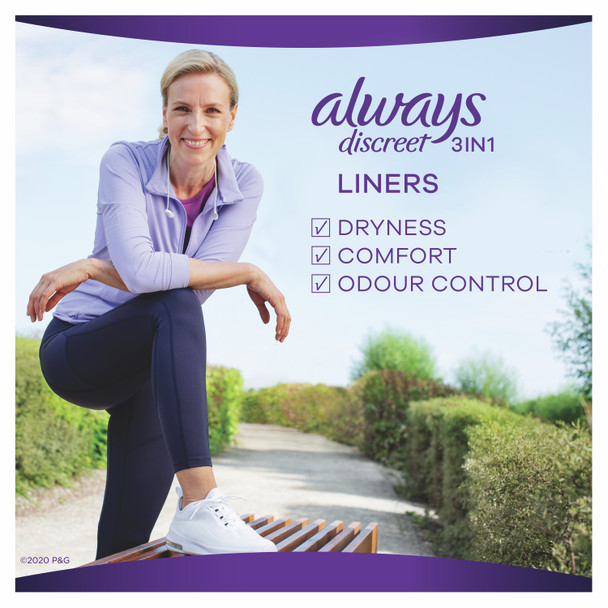 Always Discreet Incontinence Liners Plus x 20