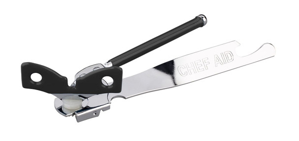 Chef Aid Can Opener, Silver, 3.3 x 8.5 x 22.2 cm