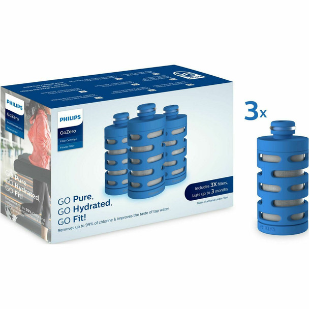 Philips Water - GoZero Fitness Filter - 3 Pack AWP287/10