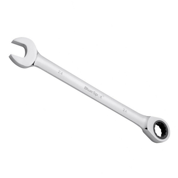 Blue Spot Tools 05120 24mm Chrome Vanadium Ratchet Spanner Fixed Head