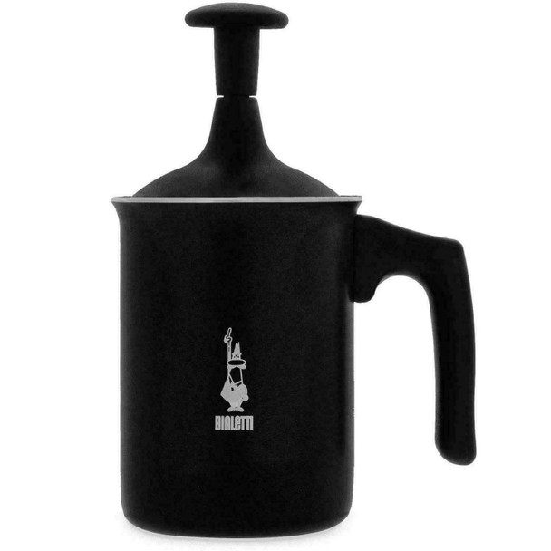 Bialetti CD Tuttocrema-166 ml Tuttocrema-Manual Milk frother with a Capacity of 166 ml, Plastic, Black