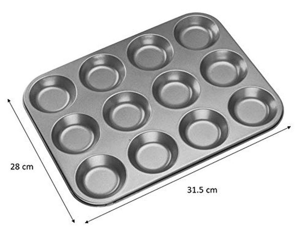 Chef Aid Non-stick Shallow Bun Tin