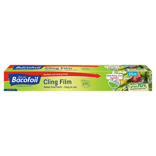 Bacofoil PVC Free Cling Film with Easy-Cut System 32.5cm x 20m