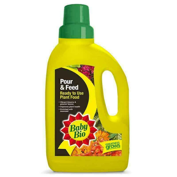 Baby Bio 84999997 POUR & FEED READY TO USE PLANT FOOD 1 LITRE