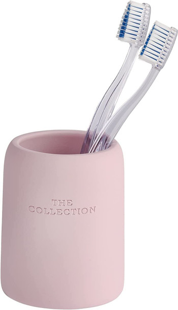 Wenko The Collection Toothbrush Tumbler Holder, Pink Resin, 8 x 10 cm
