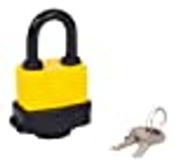 Fort Knox 77007 40 mm Weather Resistant Padlock - Yellow