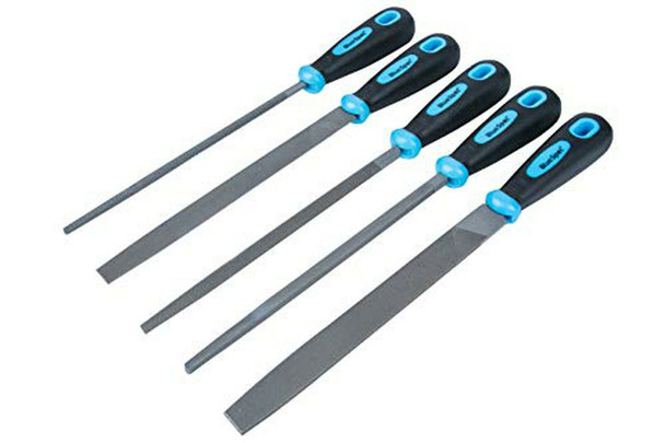 Blue Spot 22654 File Set with Double Colour Handle (5 Pieces)