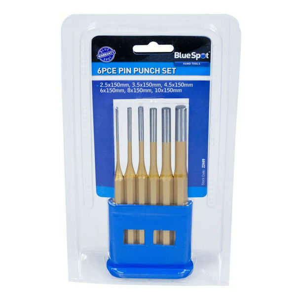 Blue Spot 22449 Gold Pin Punch (6 Pieces)