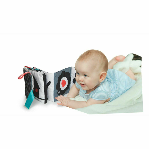 Clementoni 17322 You-17322-Black & White Soft Book Toddlers, New-Born Baby Toys Suitable for 0 Months and Older, Multi-Colour