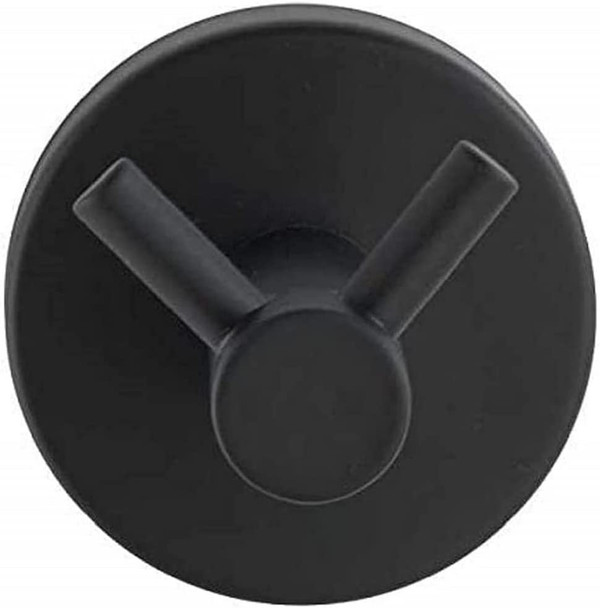 Wenko Duo Bosio Wall Hook Matt Black, Stainless steel, 5.5 x 5.5 x 5.5 cm