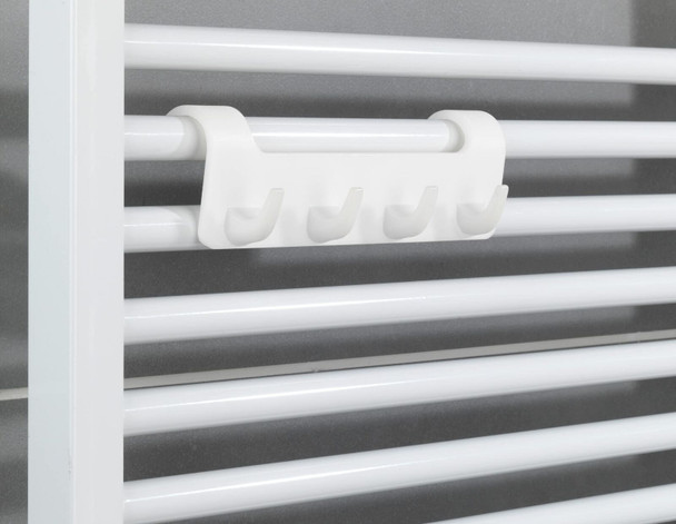 Wenko Heated Rail for Bathroom Hanging Towel and Robe, polystyrene, White, 19,7 x 6,2 x 6 cm