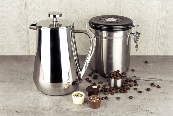 Café Olé Cafetière 750ml 2 Cup 18/10 Stainless Steel French Press Coffee Maker